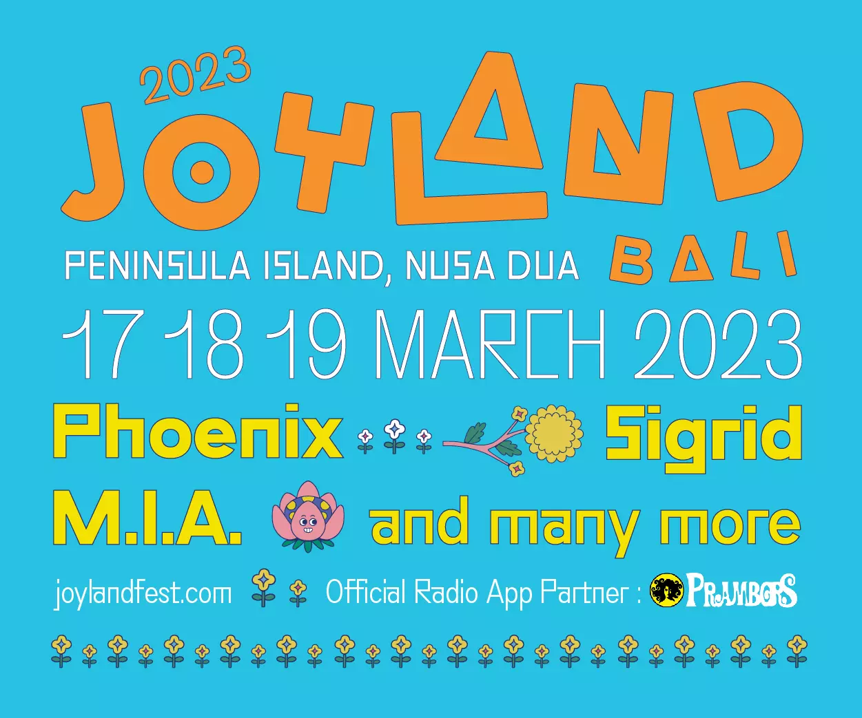 Line Up Lengkap Joyland Festival Bali 2023, Bakal Suguhkan Pengalaman ...